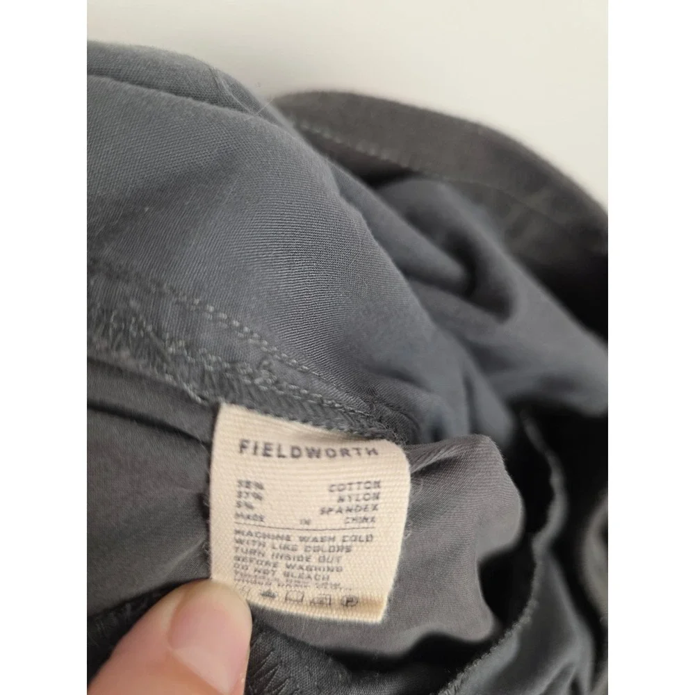 Fieldworth Pace Mens XL Jogger Pants Charcoal Gray Cargo Utility Tapered‎ Cotton